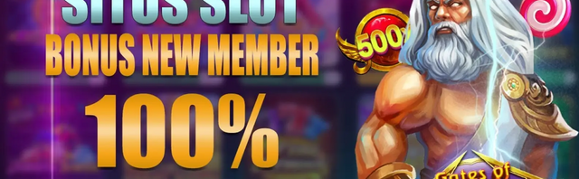 Daftar Slot Online Bonus New Member 100 di Awal Terpercaya